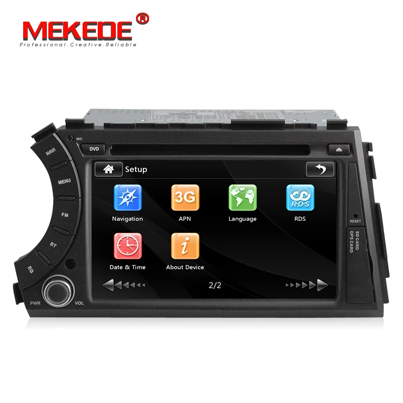 Perfect MEKEDE free shipping car radio Device for ssangyong kyron Actyon with 1080p support russian menu  dvd player gps radio BT 4
