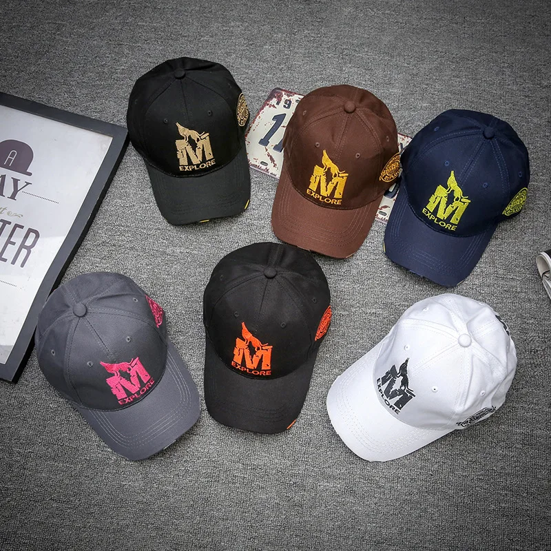 

Trend Leisure Embroidery Cotton Snapback Summer Sun Hats Adjustable Baseball Men Women Child Outdoor Caps Pattern for Skull