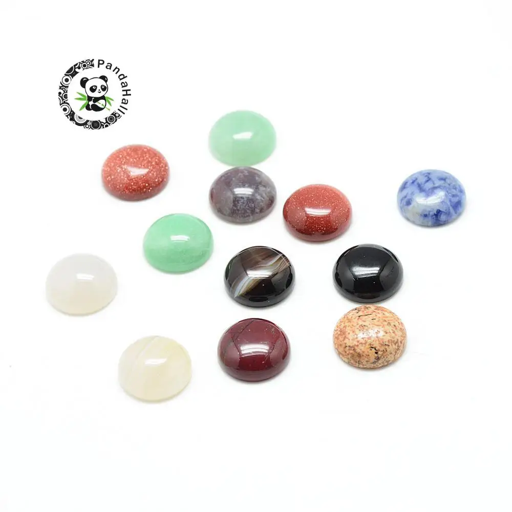 6/8/10mm 100pcs stone cabochons for jewelry making diy findings