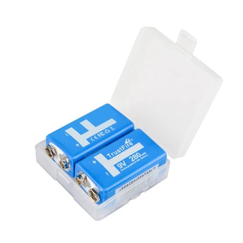 

2PCS Rechargeable Ni-MH 9V Batteries 280mAh PPP3 9V Battery For Walkie Talkie Remote Control Toys Smoke Detector Ect.