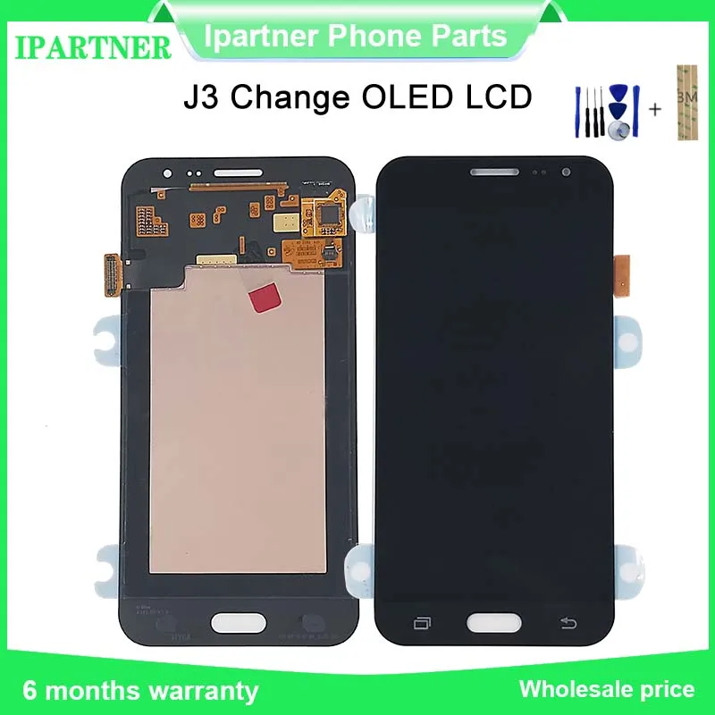

5 inch For Samsung LCD Display Digitizer For Galaxy J3 LCD Touch Screen Change OLED replacement parts With Tools and 3m sticker