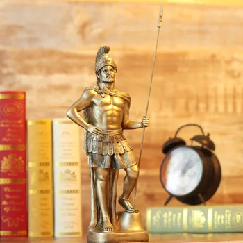 

Polyresin Ancient Greek/Roman Warrior Armor model Creative Home Decration Aircraft Gift