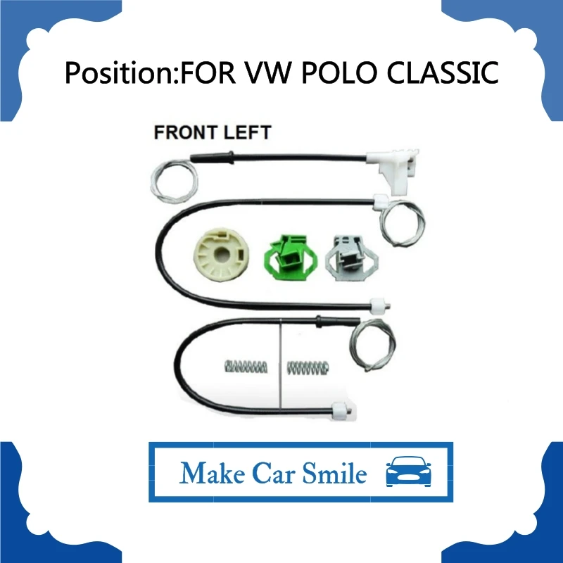 FOR VW POLO CLASSIC WINDOW REGULATOR REPAIR KIT FRONT LEFT WINDOW REGULATOR CLIP KITkit kits