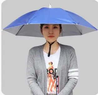 1 шт./лот 77 см солнцезащитный зонт на голову, шляпа для рыбалки, Солнцезащитный Зонт от дождя на открытом воздухе, рыболовное ведро, зонт