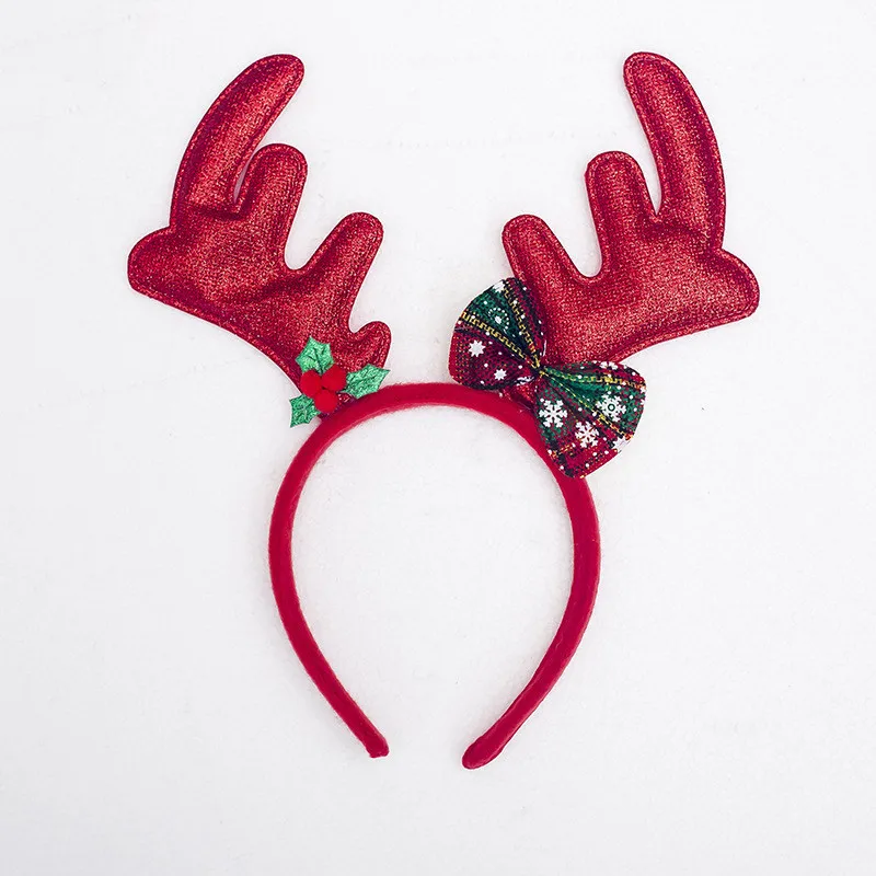 

Christmas Antlers Hair Hoop Christmas Kids Headband Headwear for Children Christmas Party Ears Decoration