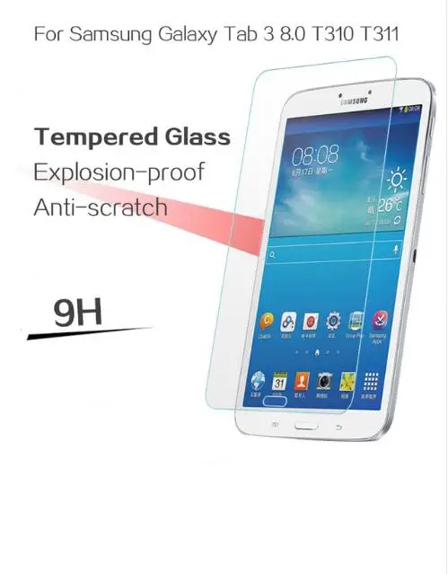 9H 2.5D 0 3 мм Закаленное стекло протектор экрана для Samsung Galaxy Tab 8 T310 T311 планшет пленка
