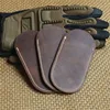 1PC Genuine Leather Knife Scabbard Knife Sheath Scalp Leather Case Folding Knife Leather Cover EDC Knife Dagger Tool Accessories ► Photo 1/6