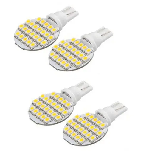4 x 24SMD светодиодный T10 194 921 W5W 1210 RV ландшафтный светильник LED лампа Теплый WhiteT10 3528