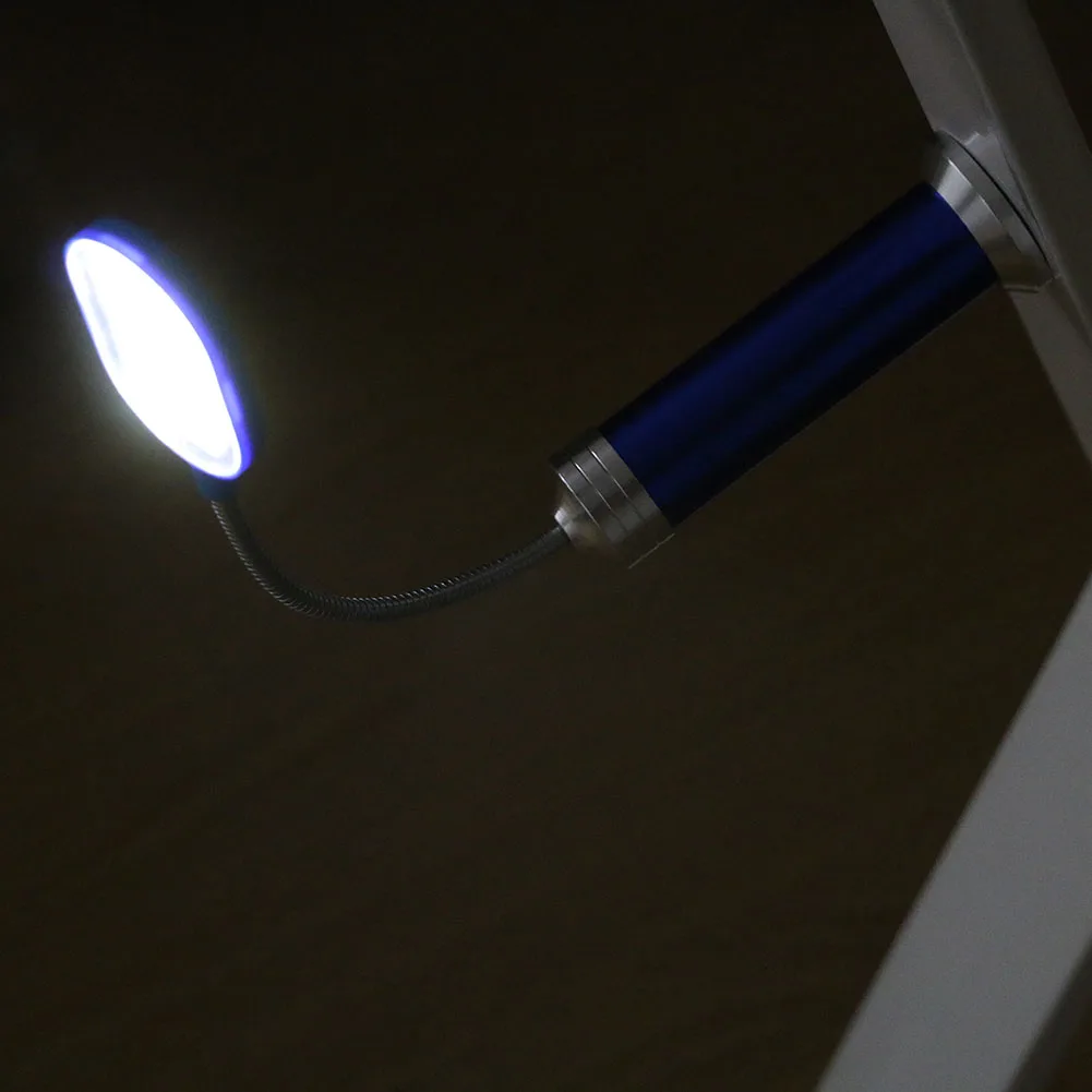 SANYI 15 SMD светодиодный гибкий фонарик для чтения, вращение на 360 градусов, магнитное рабочее освещение для учебы, настольная лампа, удобное использование AAA