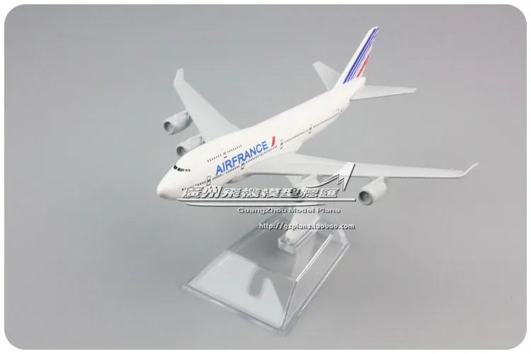 1/440 масштабный самолет, модель игрушки, воздушный Франция, Боинг, B747-400, F-GITB, 16 см, литой металлический самолет, модель игрушки для коллекции, подарок, для детей
