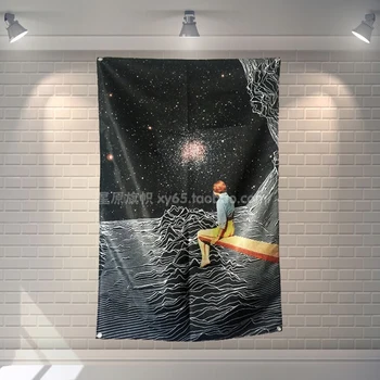 

"Joy Division" Rock Band Poster Scrolls Bar Cafes Restaurant Home Decoration Banners Hanging Art Waterproof Cloth Decoration