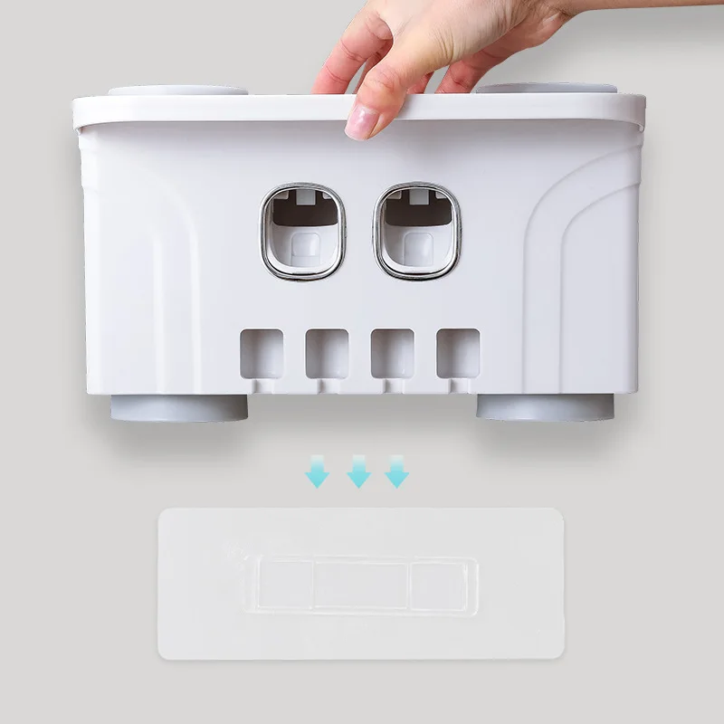 Bathroom Accessories Set Lazy Automatic Toothpaste Dispenser Toothbrush Holder with Cup Kits Child Kids Toothpaste Squeezer