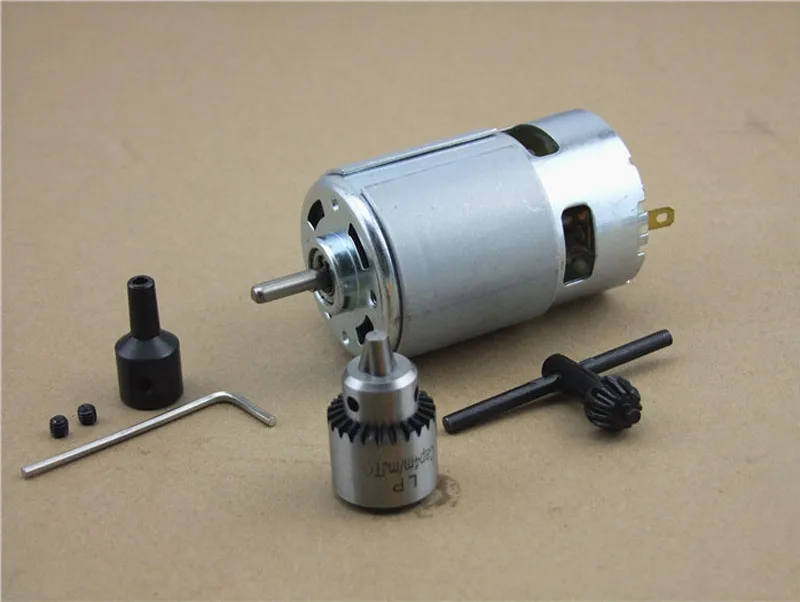 Voltaje nominal 24 V 775 motor con rodamiento de bolas y ventilador de refrigeración para molienda eléctrica Voltaje nominal 24 V 775 motor con rodamiento de bolas y ventilador de refrigeración para molienda eléctrica