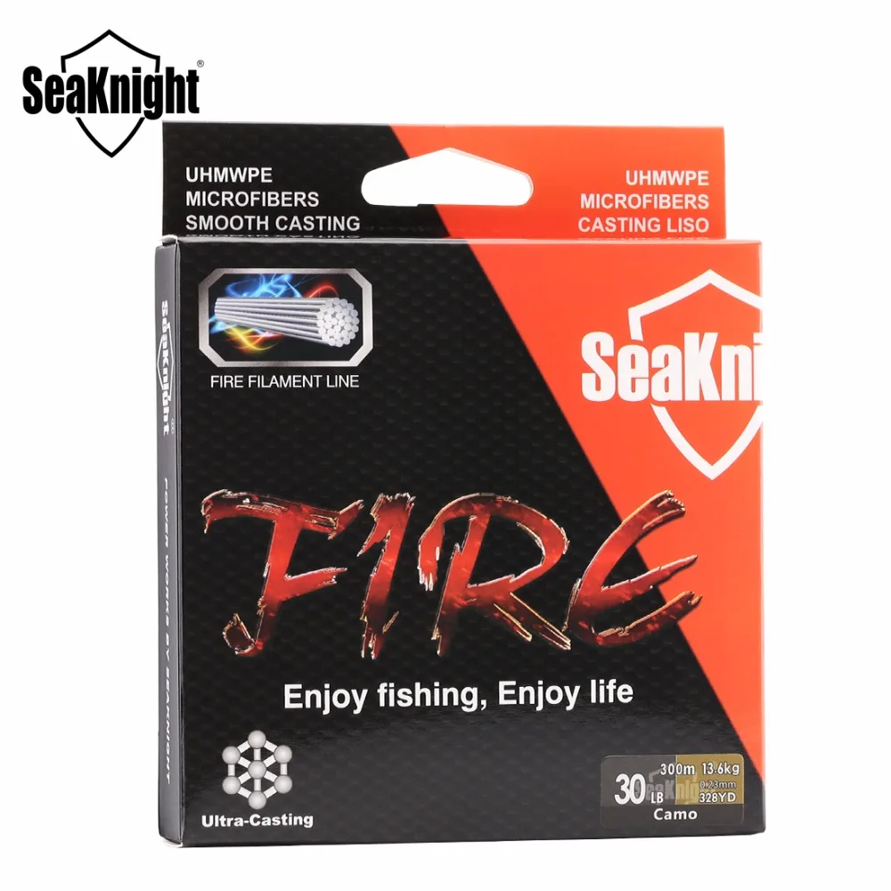SeaKnight Fire Fishing Line 300 м гладкая супер ПЭ плавающая пресноводная соленая вода 6 40