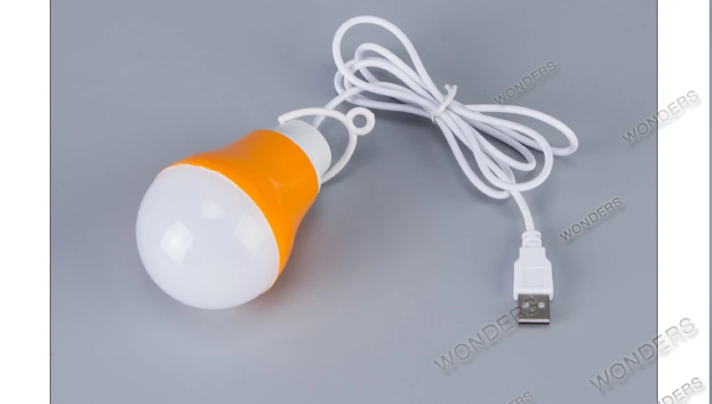 Красочные ПВХ 5 В в 5 Вт USB лампочки портативный светодио дный LED 5730 для пеший туризм палатка путешествия работать с запасные аккумуляторы дл