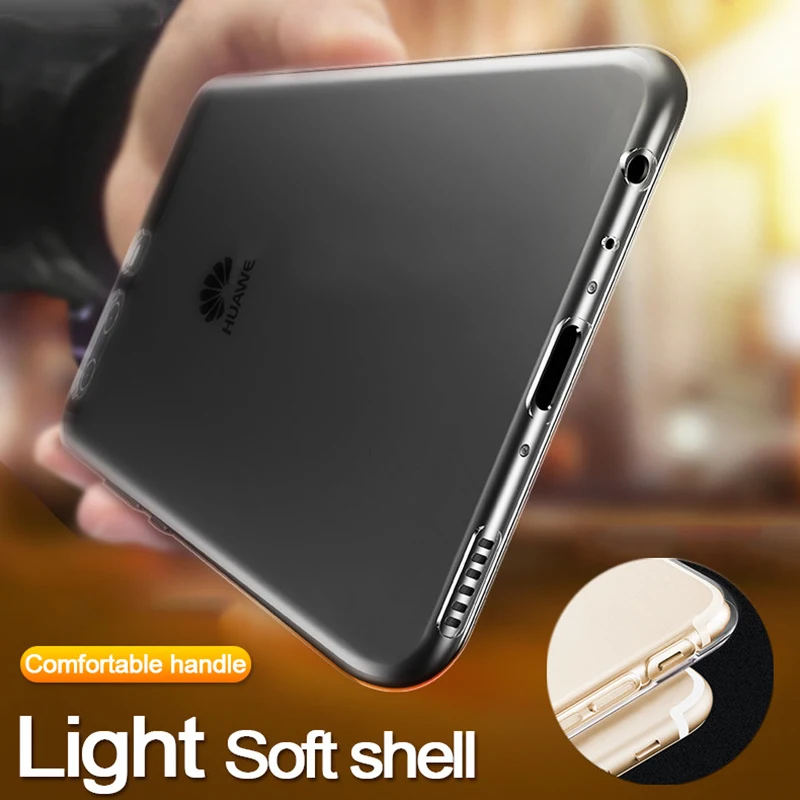 Ультратонкий Мягкий силиконовый чехол Kerzzil для Huawei P20 P10 P8 P9 lite pro 2017 mini Case on Honor 8 9 10
