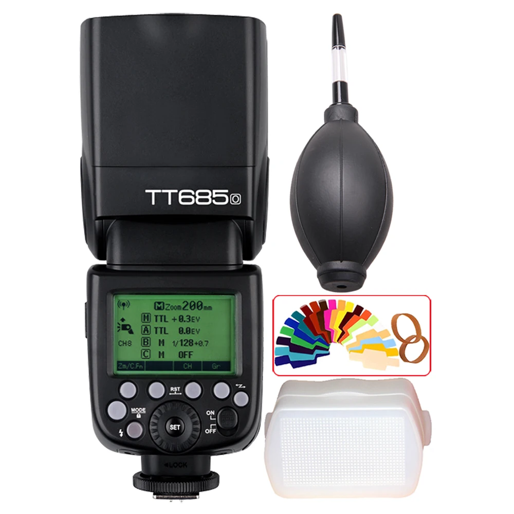 

In Stock Godox TT685O TT685 2.4G Wireless HSS 1/8000s TTL GN60 Camera Speedlite Flash for Olympus/Panasonic +Gift Kit