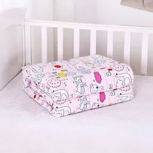 Одеяло детское из чистого хлопка 1,2x1,5 м с рисунком, пододеяльник для детей
