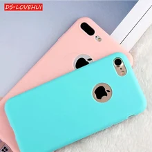 DS-LOVEHUI Мягкий чехол из ТПУ для iPhone 8, чехол 360, защитный силиконовый чехол ярких цветов для iPhone 5, 5S, 6 S, 6, 7, 8 Plus, X чехол