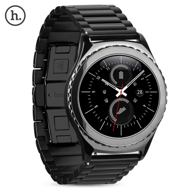 HOCO 20mm Papillon Boucle Bracelet En Acier Inoxydable pour Samsung Galaxy Vitesse S2 Classique Montre Bande