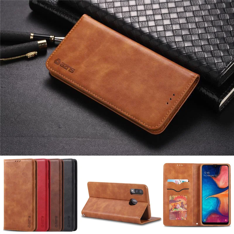 

For Samsung Galaxy A20 A40 A30 A70 A20e A40s Cover Case Luxury Magnetic Flip Wallet Leather Phone Bags For Samsung A 70 30 Coque
