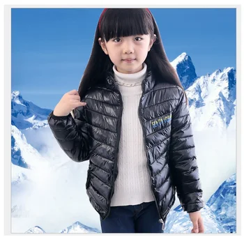 

2016 4 Colors Girls Down Jackets Parkas Boys Outfits Coats Kids Winter Outerwear Hot Sale Children Down Coat