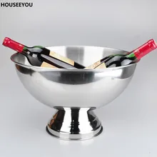 Охладители для винных бутылок из нержавеющей стали охладитель напитка охладитель для шампанского пива ведро для льда домашние вечерние барные принадлежности