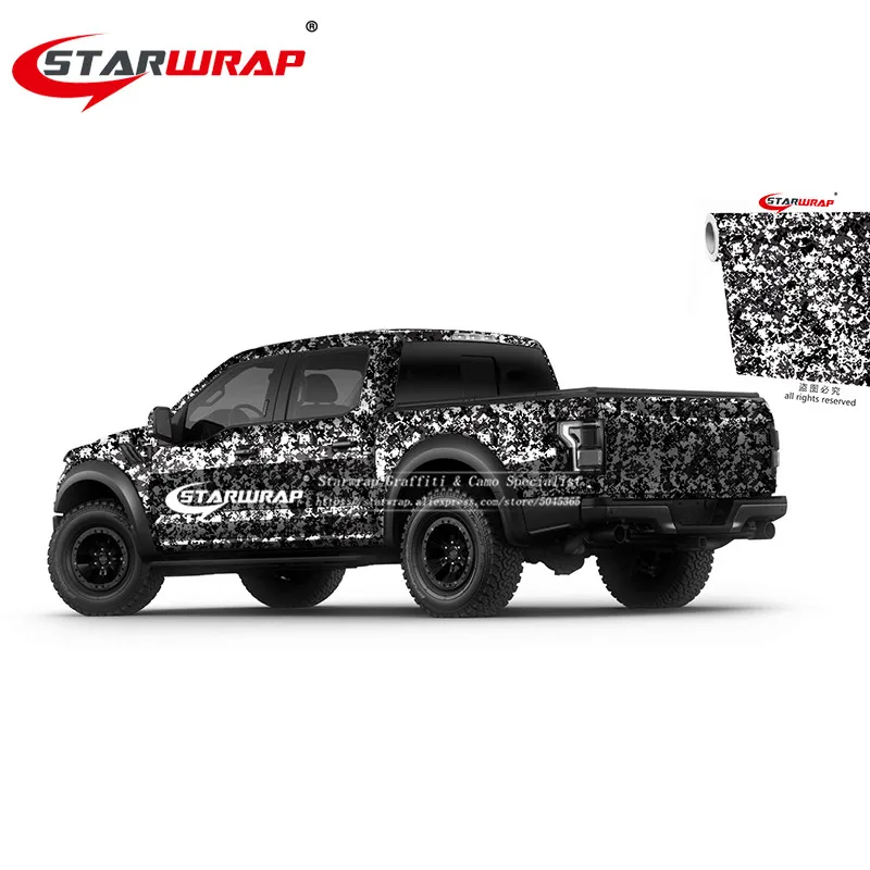 Starwrap цифровая камуфляжная Автомобильная виниловая пленка зеленая городская