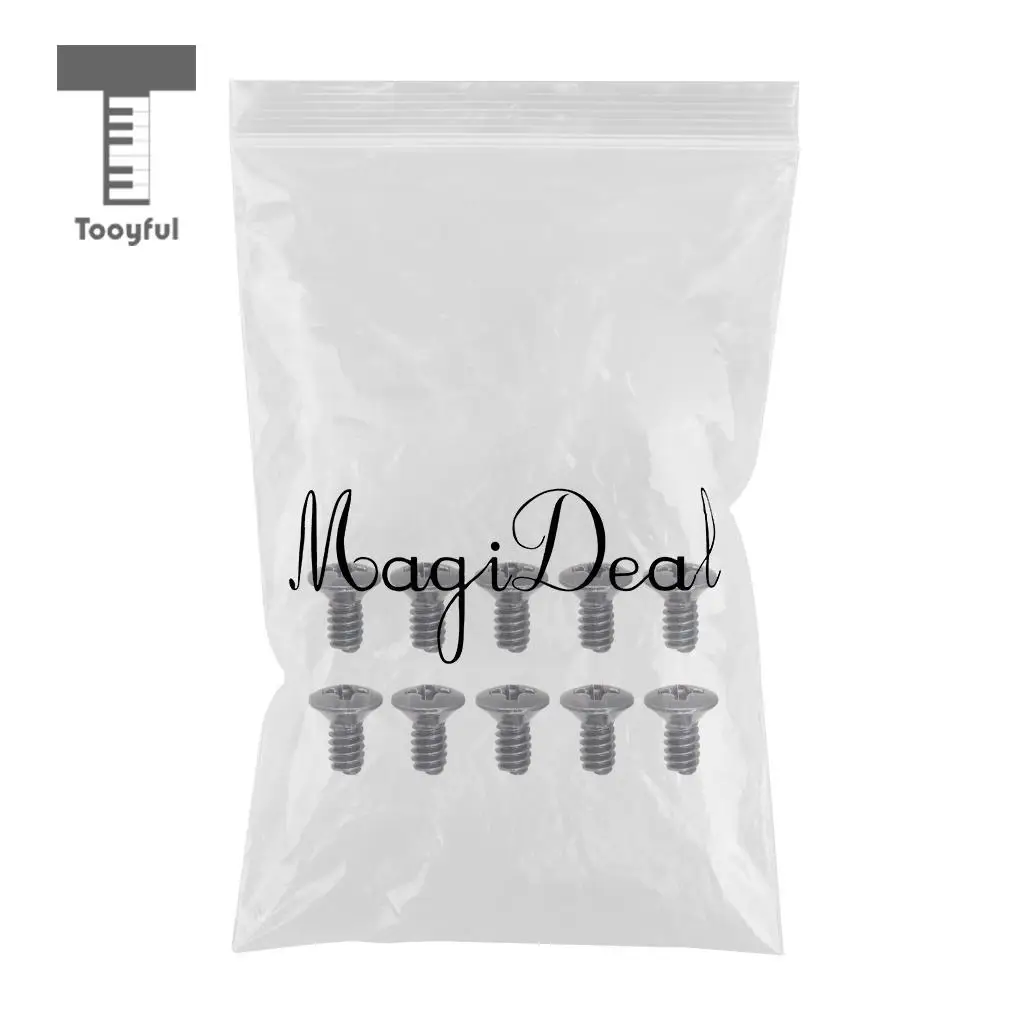 Tooyful 10PCS 5 Way 3 Way Guitar Switch Fixed Screws Nuts Guitar Replacement Black