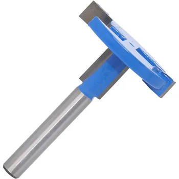 

1/4 Inch Shank T-Slot Router Bits Milling Woodworking Cutter Straight T-Track Tool Straight Edge Blade Router Bit