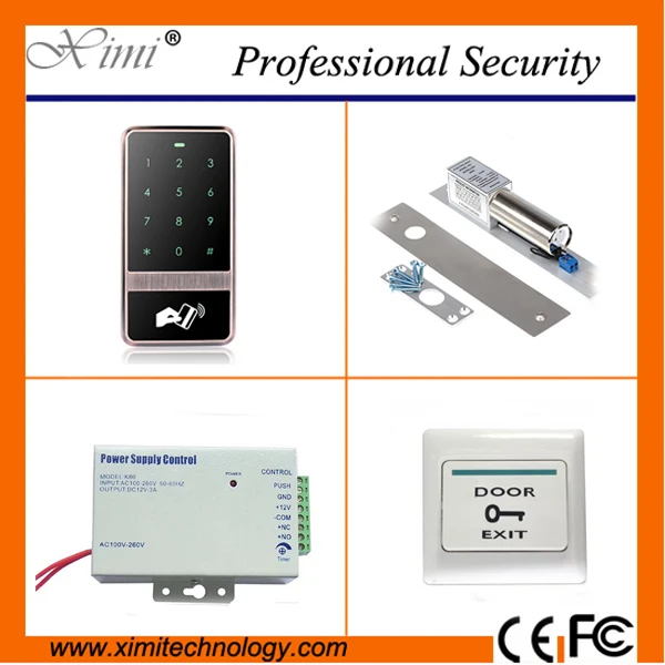 

New arrivals access control reader LED touch keypad face waterproof 8000 users 125KHZ EM card reader door access controller