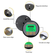 Coulomb счетчик батареи метр Индикатор емкости батареи TR16 8-80 в 50A Амперметр Вольтметр ebike литий-ионный Литий-полимерный Lifepo4