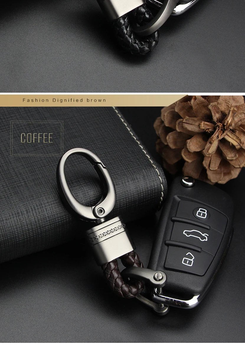 Ручной Кожаный Автомобильный Брелок для ключей, брелок для ключей для Alfa Romeo Volvo Lada peugeot Volvo Ford Kia hyundai, аксессуары для ключей