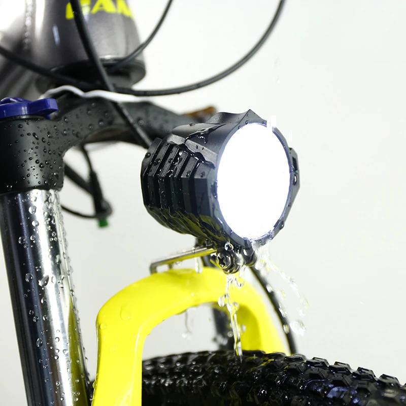 E-Bike Mountain Bicycle 36V//48V Headlight Front Light Spotlight With Horn/&Switch