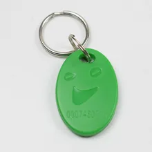 100 шт./пакет брелок для ключей кольцо 125 кГц TK4100/EM 4100 близость ABS ID Ключевые метки для контроля доступа