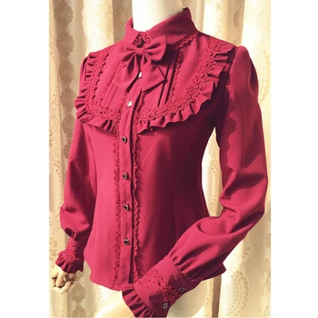 

New Winter women office blouse Plus velvet thicken warm shirt for girls Lolita Slim shirt