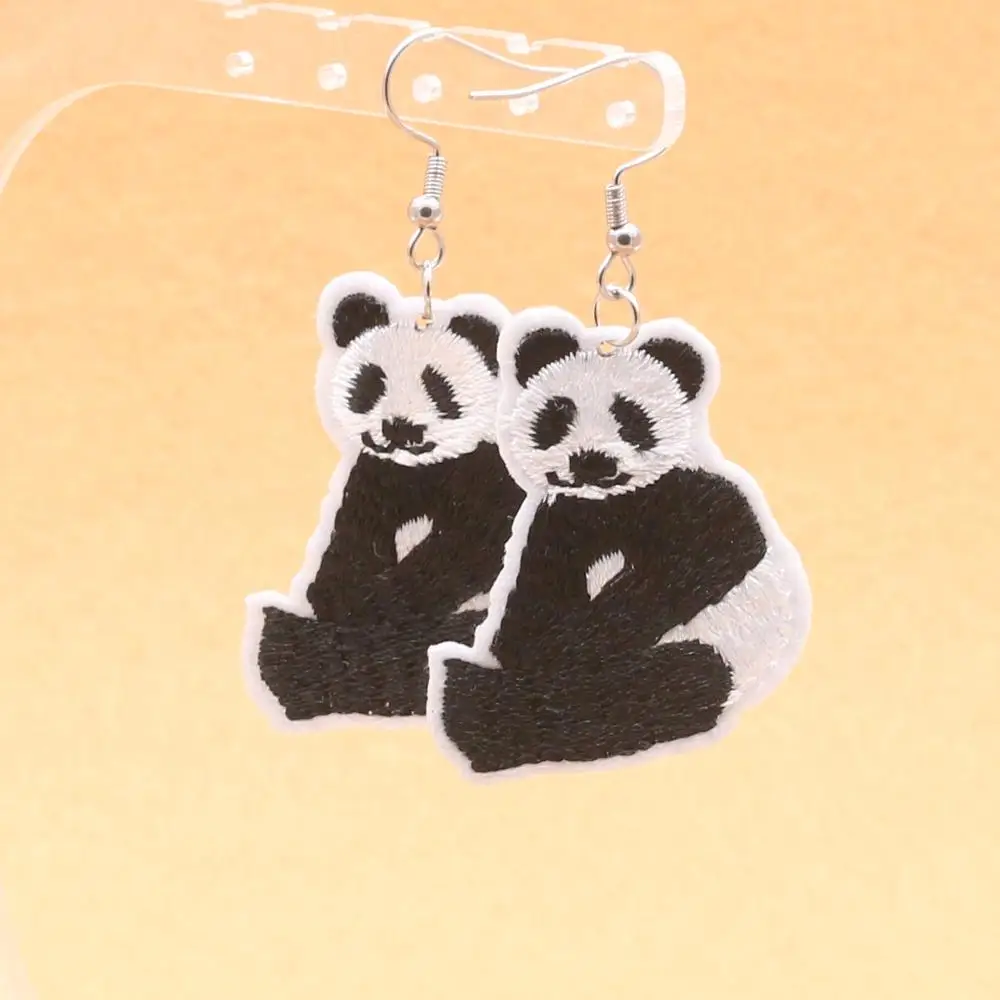 

Original Embroidery Patches Drop Earrings Animals Series 316 Stainless Steel Material No Fade Allergy Free