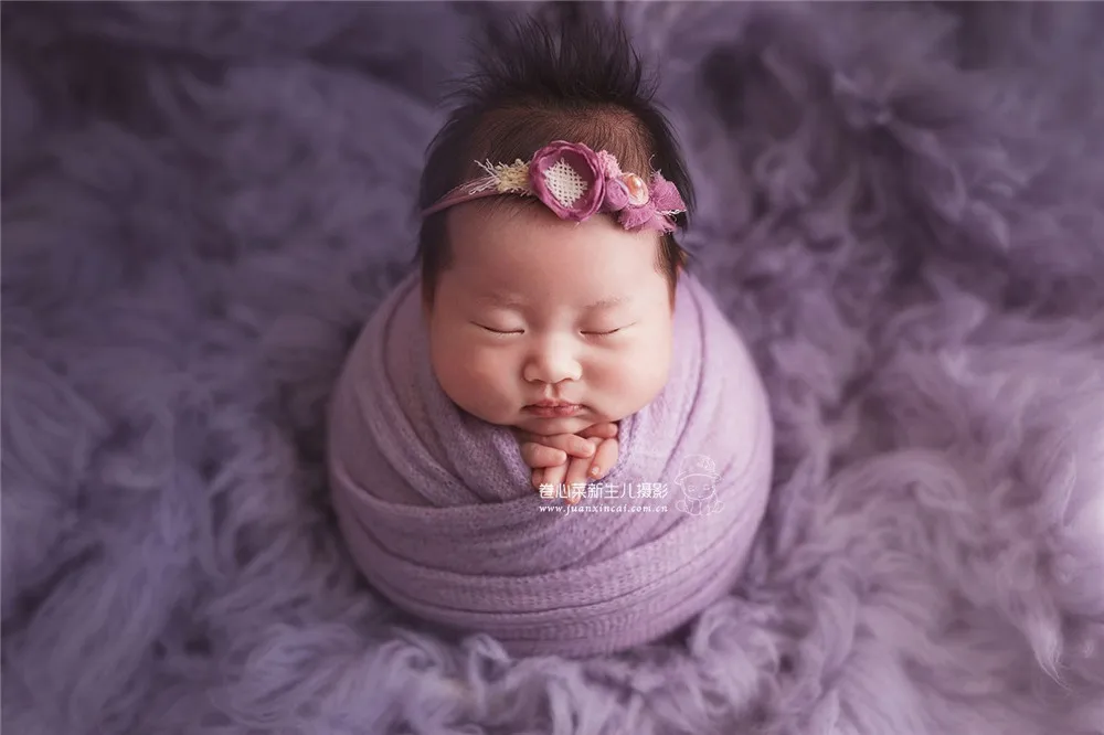 Новорожденный Фотография Джерси стрейч обертывание девочка эластичная вязаная пеленка фото реквизит Sofr Пеленальный мешочек слой