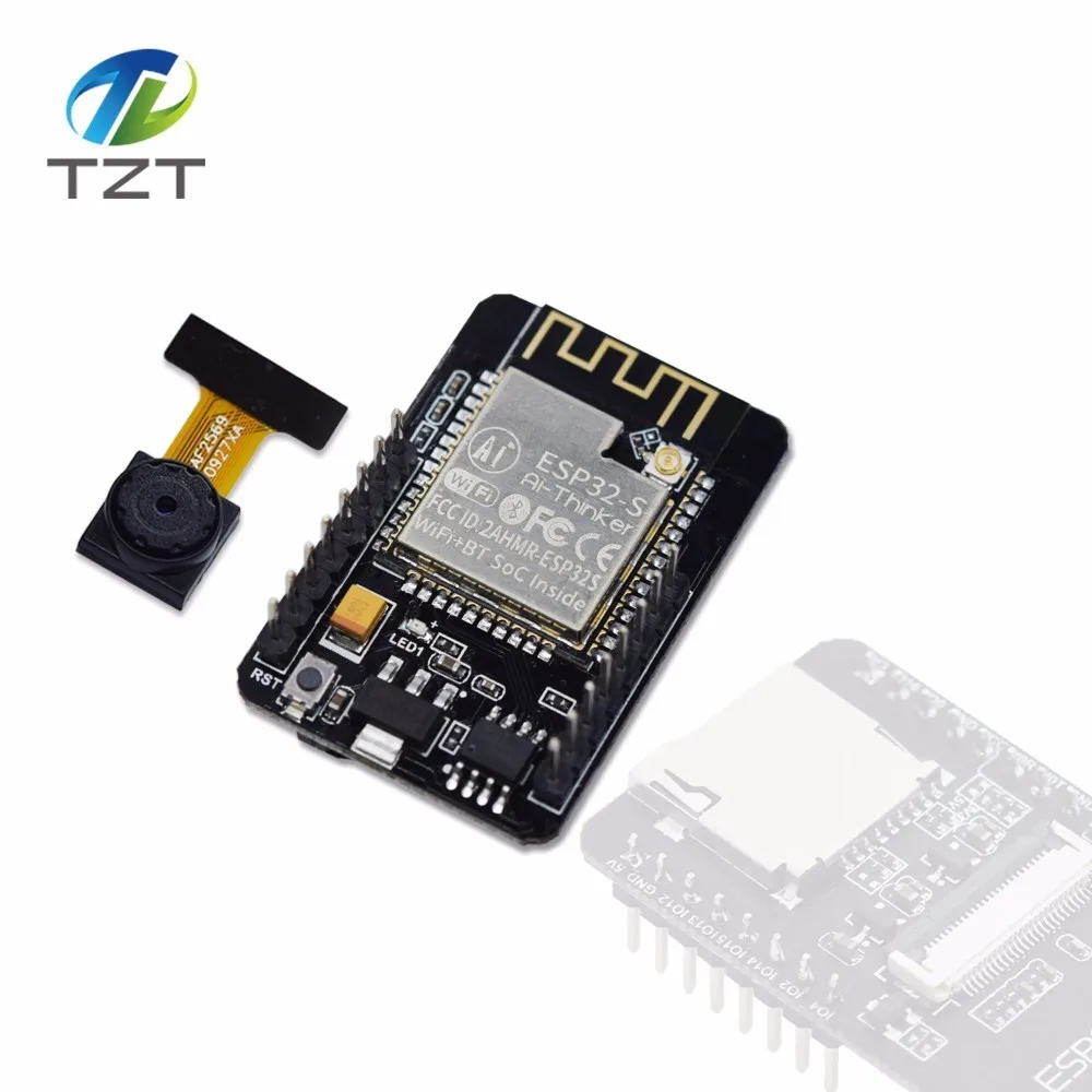 TZT ESP32-CAM WiFi+ модуль Bluetooth модуль камеры макетная плата ESP32 с модулем камеры OV2640 2MP для Arduino - Цвет: ESP32-CAM