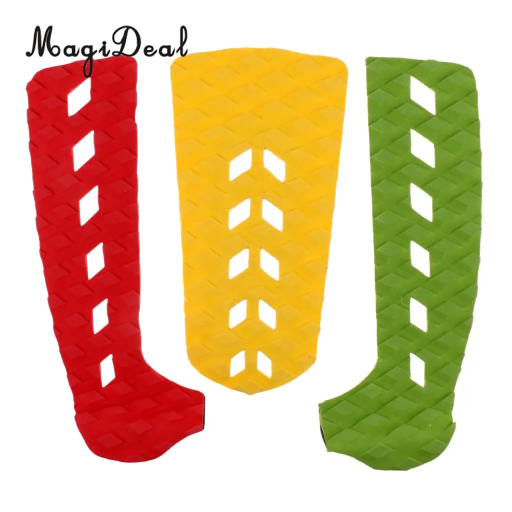 MagiDeal 3 Pieces Outdoor Longboard Traction Pad Skimboard Tail Pad for Skimboarding Surfing Funboard Paddleboard