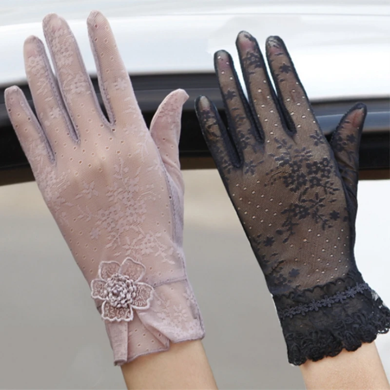 WPCZQVZA Новое поступление Для женщин защиты от солнца полный палец льда шелка перчатки Лидер продаж женский невесты Вечерние перчатки Экран