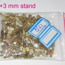 100 шт 4+ 3 мм латунная Статуэтка/brace/puncheon для камеры безопасности модуль печатной платы установка в сборе