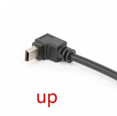 10 шт./лот 90 градусов угол mini USB 5p штекер к micro гнездо адаптера кабеля|Компьютерные