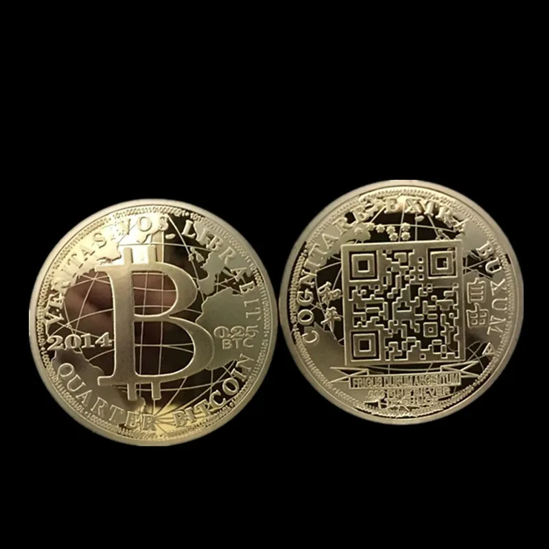5 шт. Классическая интернет тема мир Биткоин QR два размера код настоящий