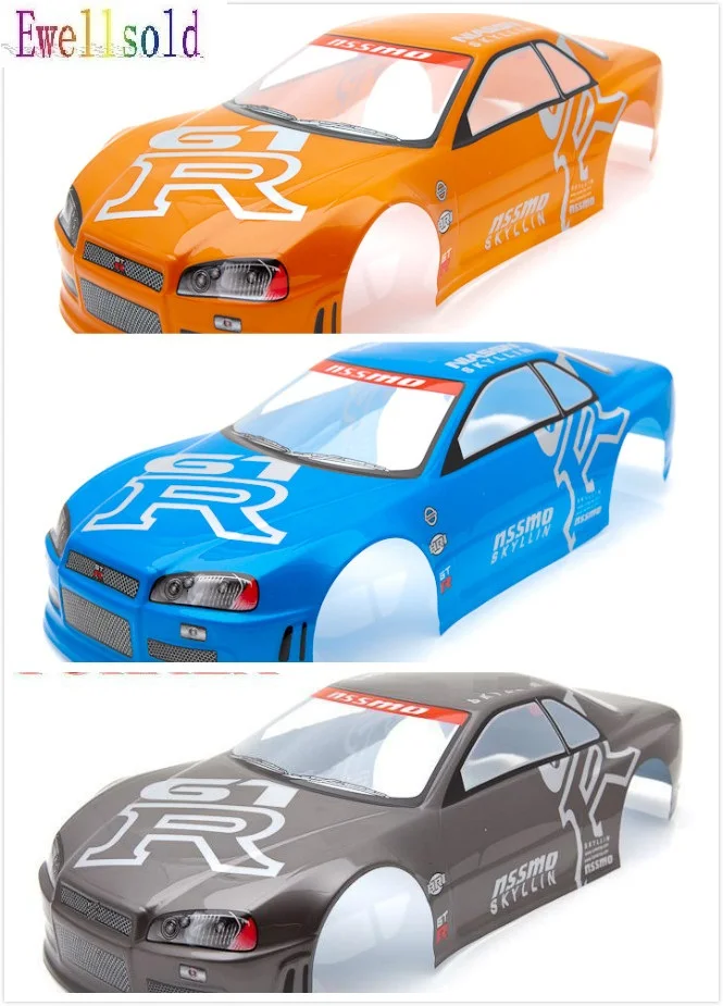 Ewellselling №: 020 ПВХ Окрашенный корпус 190 мм для 1/10 RC автомобиля
