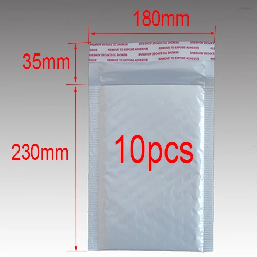 Office Stationery Paper(18* 23cm+ 3.5cm) 10 Pieces / White Envelope Paper Bubble Bag Foam Collision Postage Delivery Bag