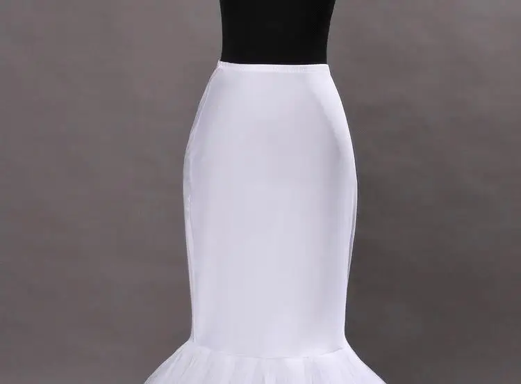 MisShow Лидер продаж Свадебная Нижняя юбка фасона «Русалка» белый Jupon для кринолин для свадебного платья платье невесты, свадебное аксессуары