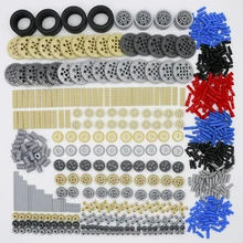 Building Blocks Technic Parts Gear Cross Axles pin Car train wheels Truck Accessories Set Connector Toy