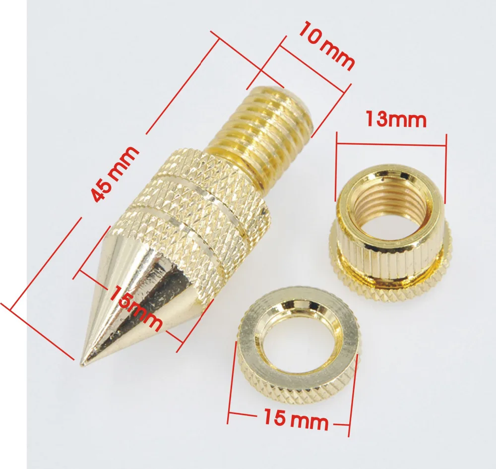 4 шт. M10x45 медный спикер шип усилитель ударопрочный изоляционный Стенд ноги конус база колодки# медь