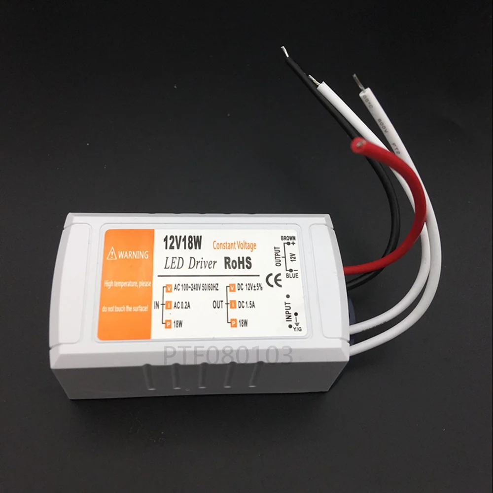 

12V 1.5A 18W Power Supply AC/DC adapter transformers switch for LED Strip RGB ceiling Light bulb Driver Power Supply 90V-220V